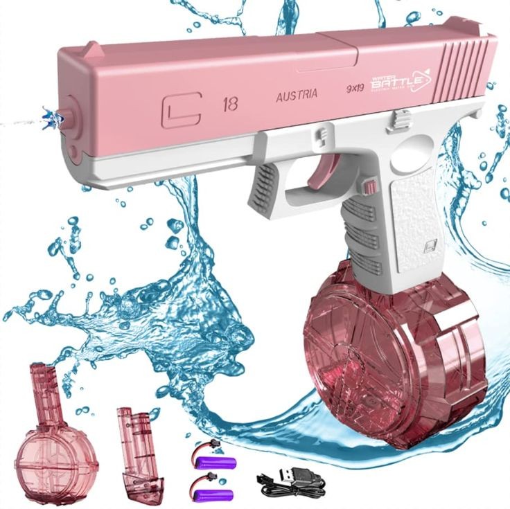 Electric Water Gun - Pink