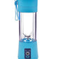 USB Hand Held Electric Fruit Juicer - Blue_0