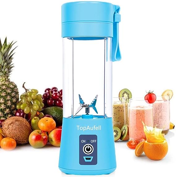 USB Hand Held Electric Fruit Juicer - Blue_1